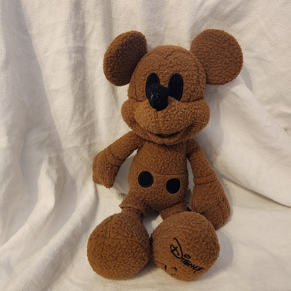 Disney x AE Special Edition Brown Mickey Mouse Plush Toy. - Picture 2 of 4